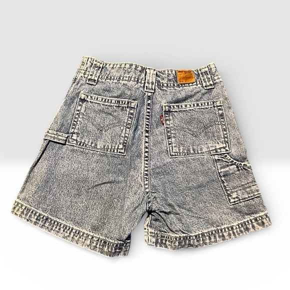 Vintage Levi's 100% Cotton Denim Shorts with Red Tab Girls Size 10 - Picture 2 of 6